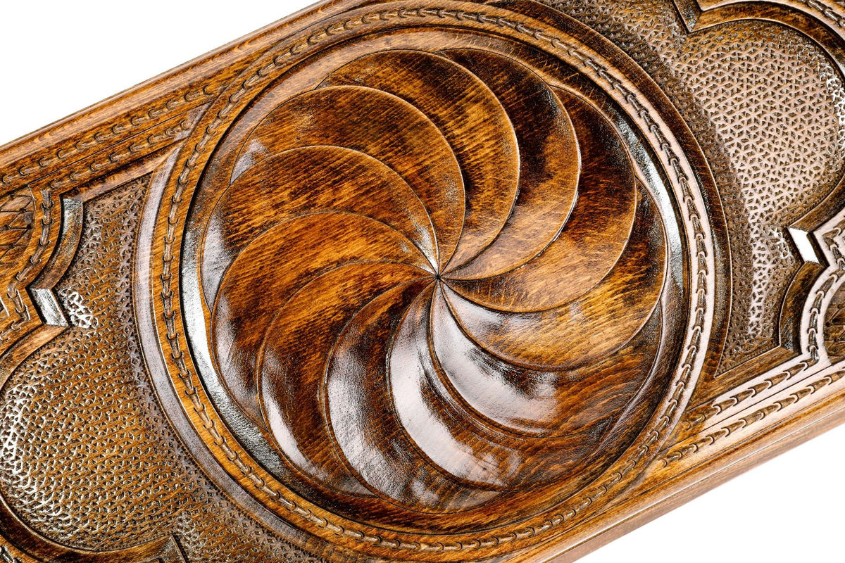 Juego de ajedrez de madera con el signo de la eternidad, 60 cm – foto 8