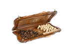 Chess-backgammon with braid-pattern with copyrighted Mount Ararat outline - HrachyaOhanyan Co