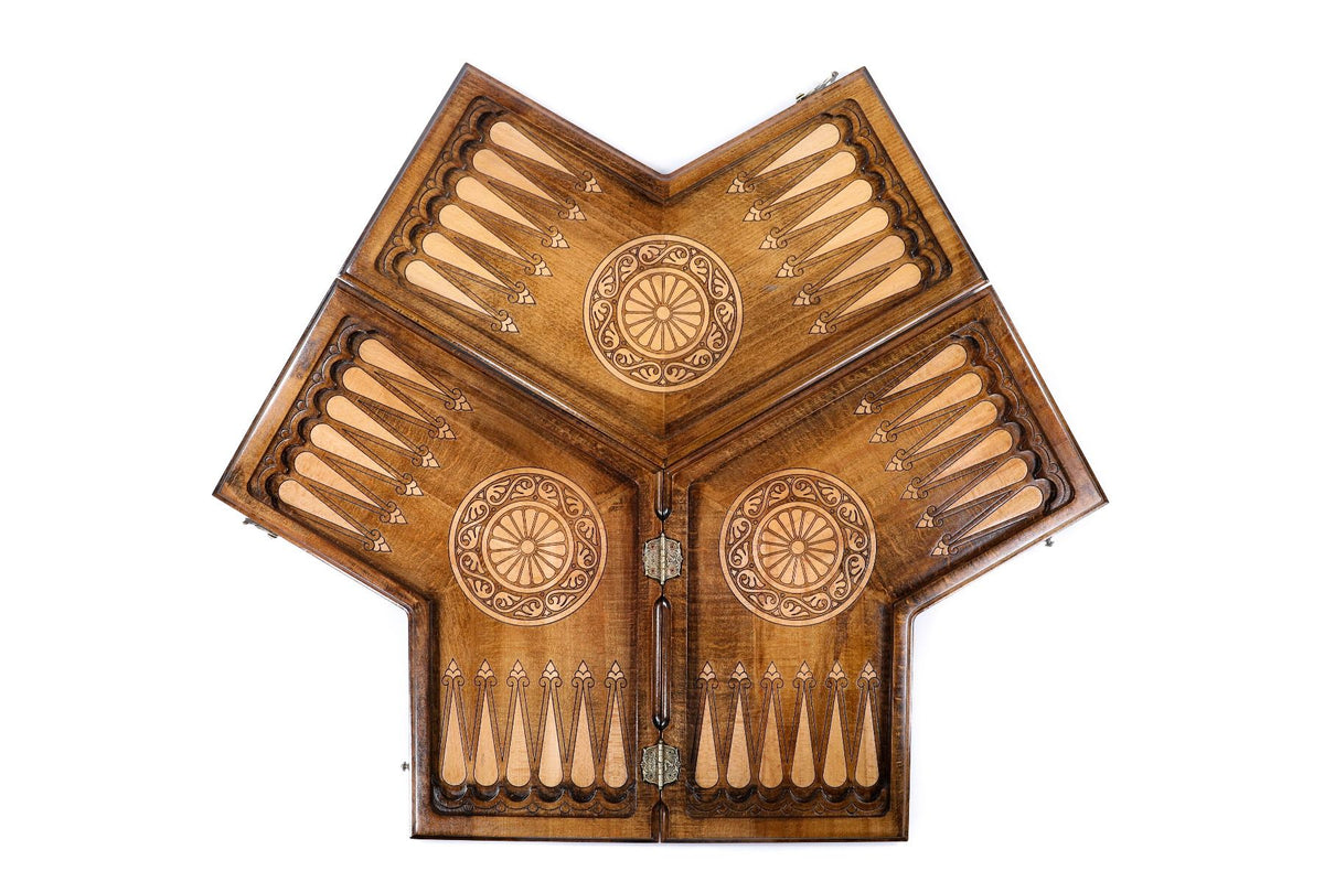 Juego de backgammon para tres jugadores, 50 cm – Modelo 12503 – foto 2
