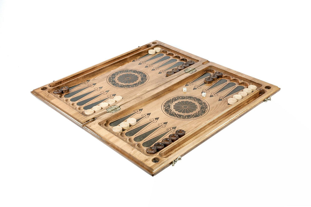 Epoxy Pomegranate Tree Backgammon Set, 60 cm – photo 5