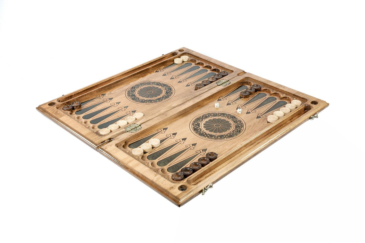 Backgammon-Set mit Granatapfelbaum in Epoxidharz, 60 cm – Foto 5