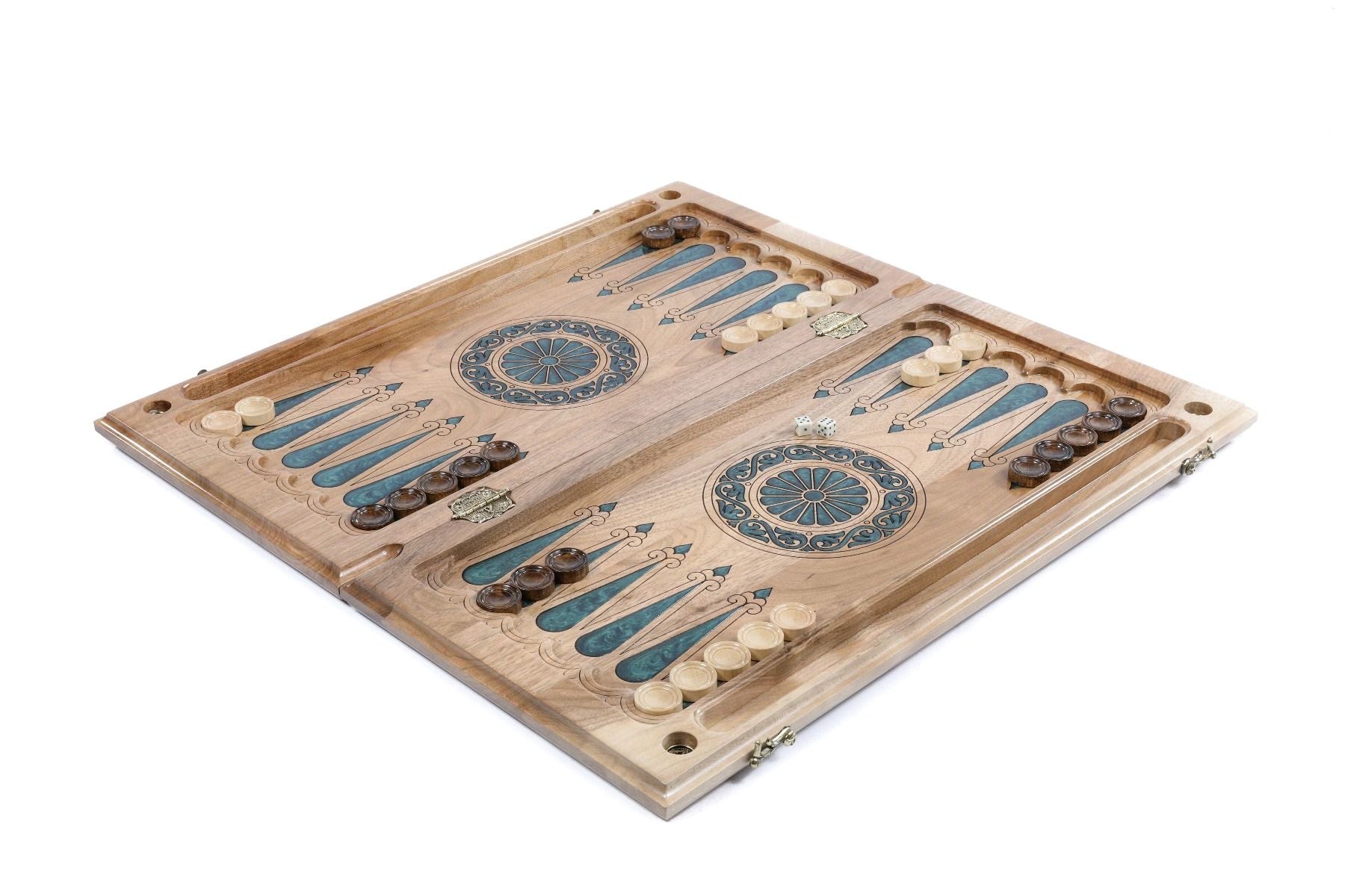 Epoxy Trees Backgammon Two-Sided Classic - HrachyaOhanyan Co