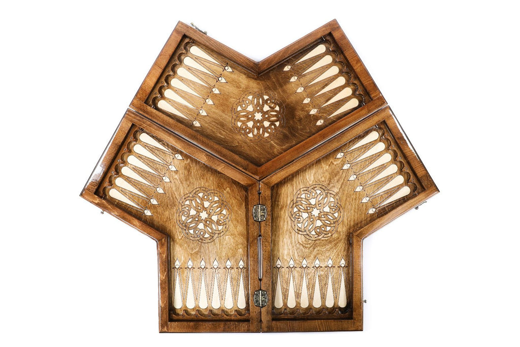 Backgammon Set for Three Players, Armenian Symbols, 50 cm – photo 4