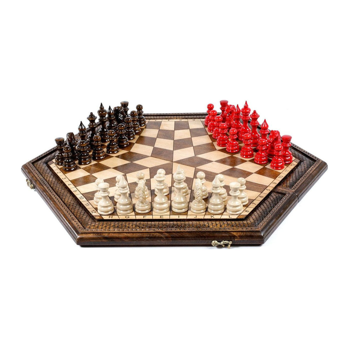 Juego de ajedrez para tres jugadores, 60 cm