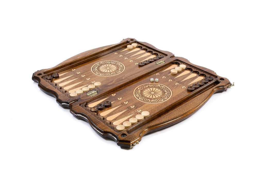 Snowflake Ornament Backgammon Set, Contour Outline, 60 cm – photo 5