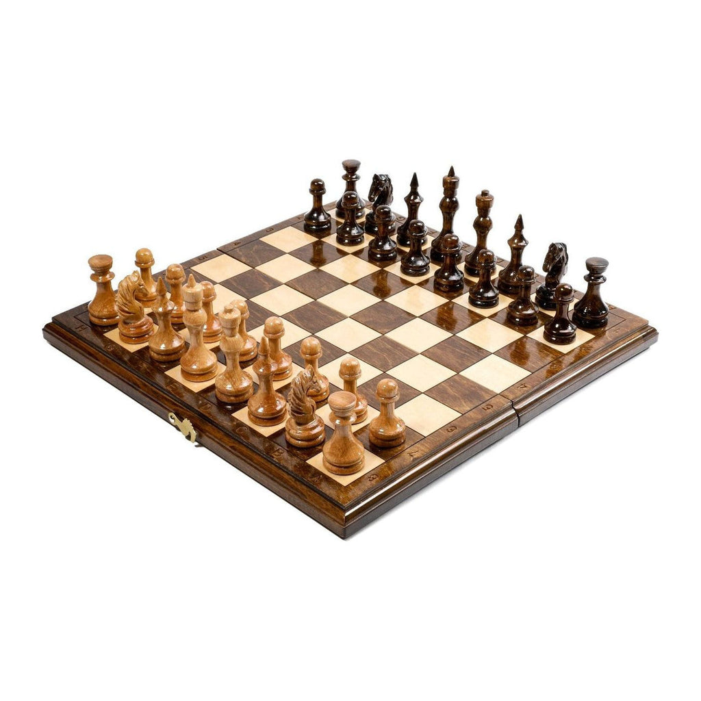 Classic Chess Set, Expanded Playing Field, 40 cm – handmade by Hrachya Ohanyan