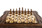 Ornamental Chess Table with Drawers, 60 cm – photo 4