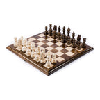 Classic Chess Set, Expanded Playing Field, 40 cm – handmade by Hrachya Ohanyan