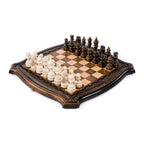 Chess-backgammon with copyrighted contour outline - HrachyaOhanyan Co