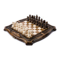 Chess-backgammon Ararat with braid patterns with copyrighted contour outline - HrachyaOhanyan Co