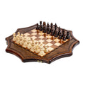 Star-Shaped Wooden Chess Set, 60 cm – handmade by Hrachya Ohanyan