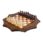 Star-Shaped Wooden Chess Set, 60 cm – handmade by Hrachya Ohanyan
