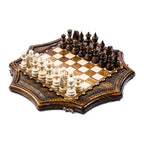 Star-Shaped Chess – handmade wooden chess set by Hrachya Ohanyan
