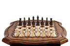 Wooden Chess Table with Drawers, 60 cm – photo 4