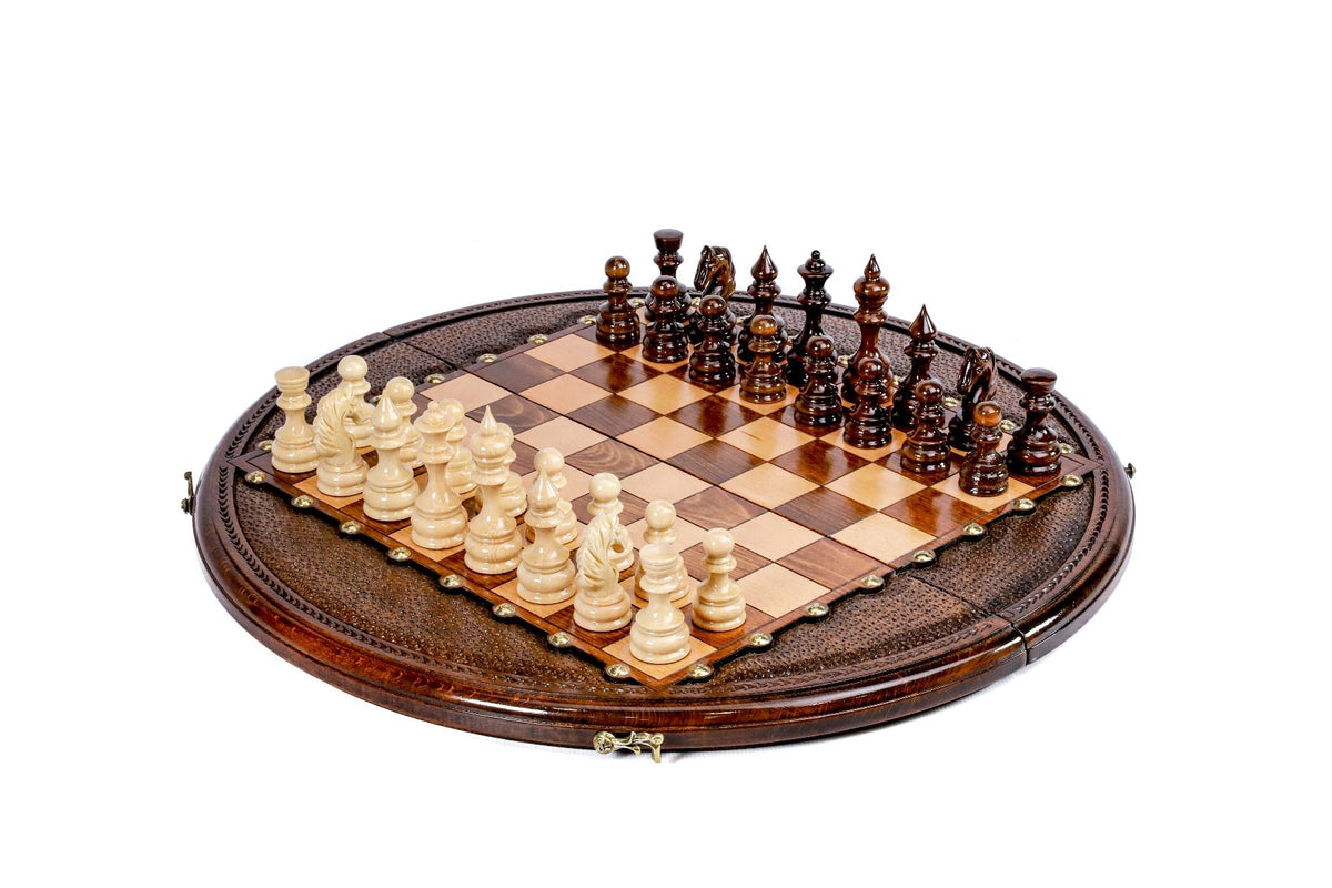Juego de ajedrez redondo, 50 cm – foto 4