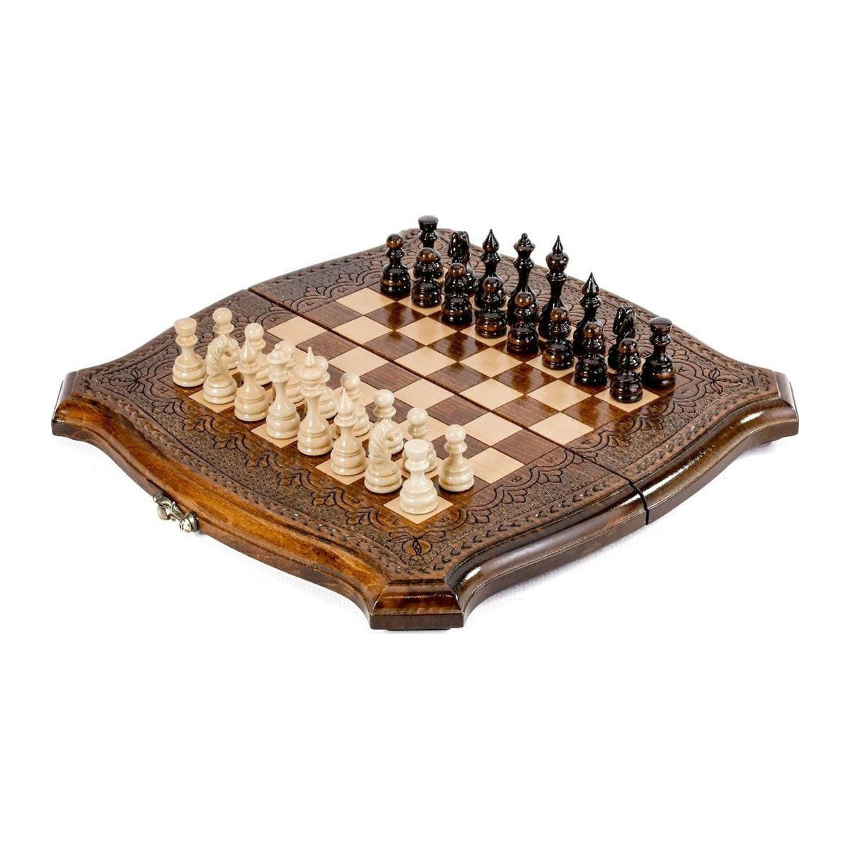 Juego de ajedrez con contorno perfilado, 30 cm – Modelo 21312