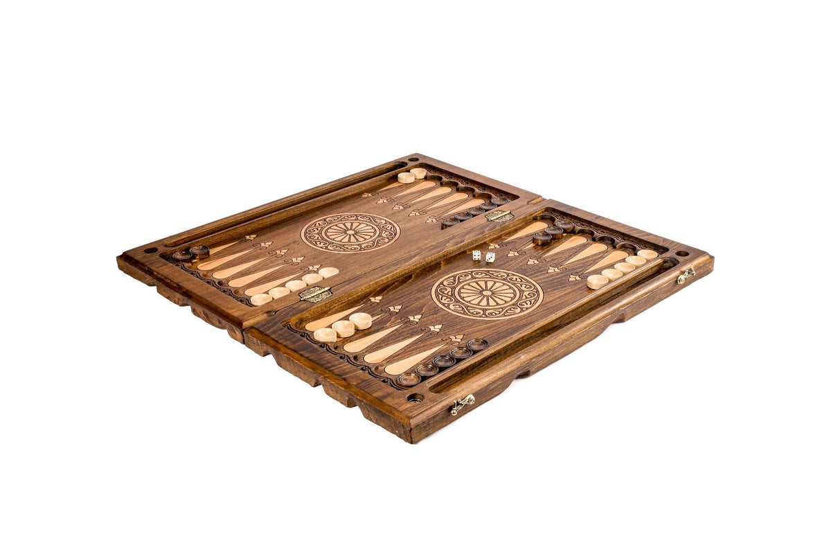 Classic Striped Beech Backgammon Set, 60 cm – photo 5