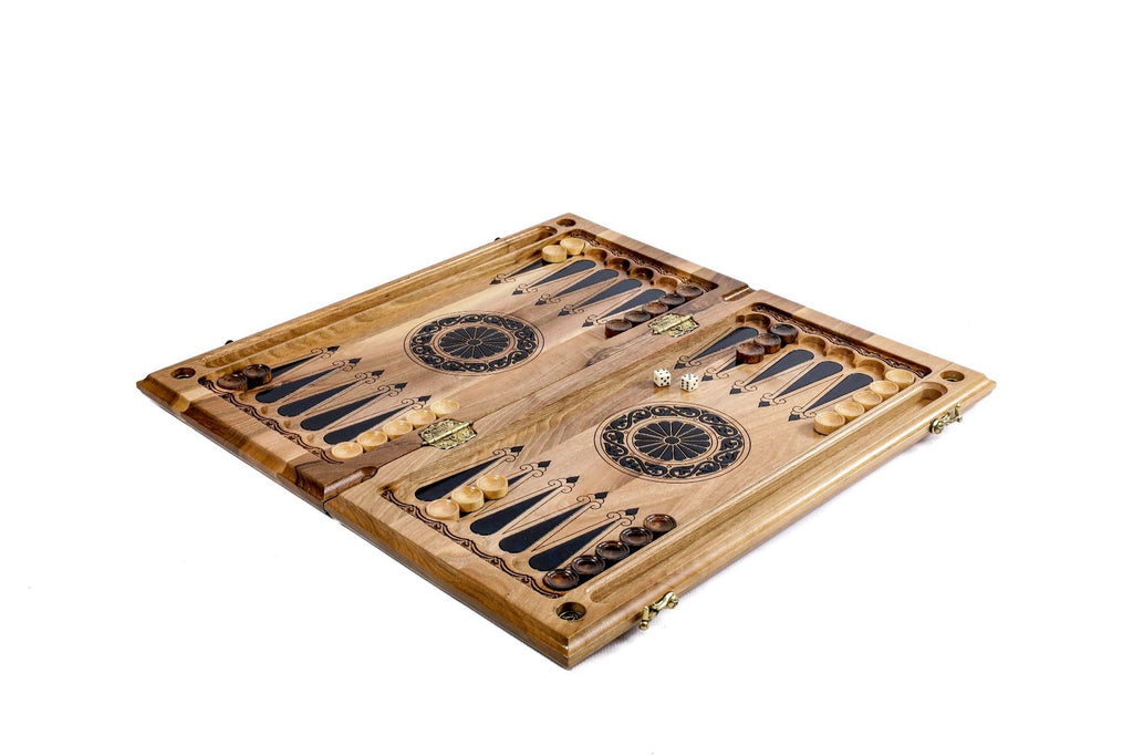 Epoxy Trees Backgammon Two-Sided Classic - HrachyaOhanyan Co