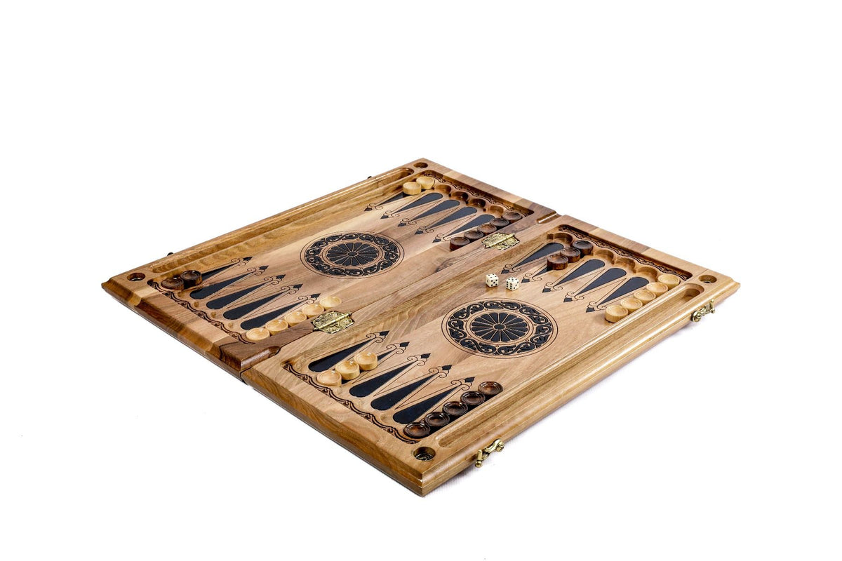 Epoxy Trees Backgammon Two-Sided Classic - HrachyaOhanyan Co
