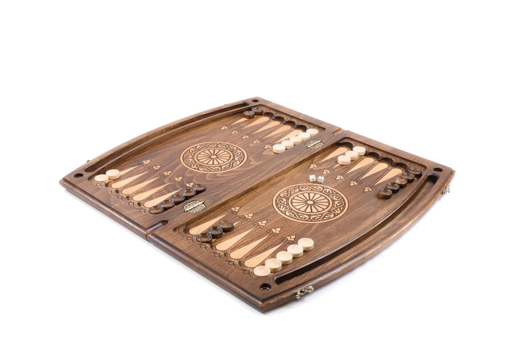 Eternity Backgammon With Copyrighted Arch-Style Outline - HrachyaOhanyan Co