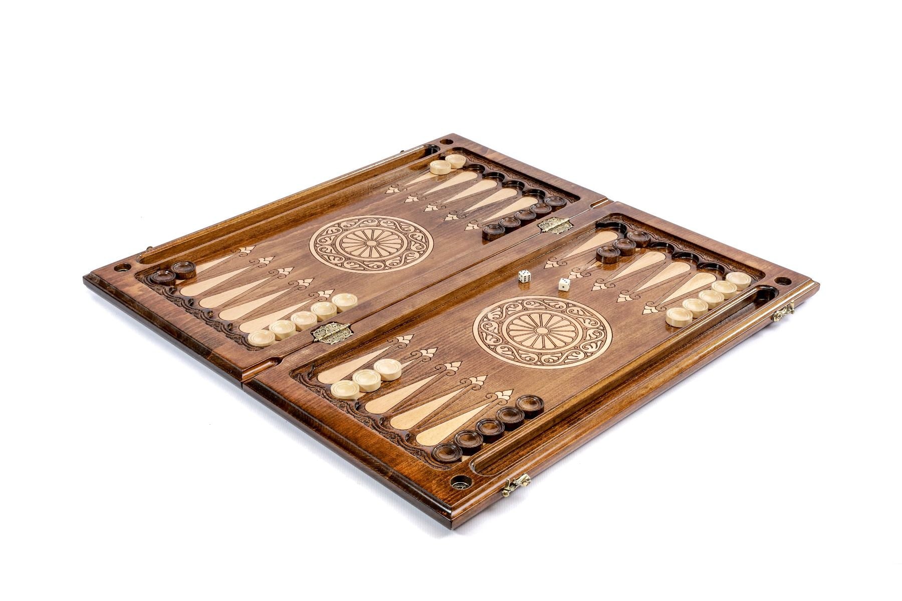 Epoxy Ornament Backgammon Two-Sided Classic - HrachyaOhanyan Co