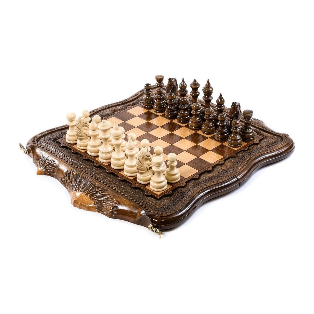 Chess-Backgammon With Copyrighted Mount Ararat Outline - HrachyaOhanyan Co
