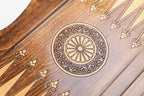 Ornamental Motif Backgammon with Copyrighted Mount Ararat Outline - HrachyaOhanyan Co