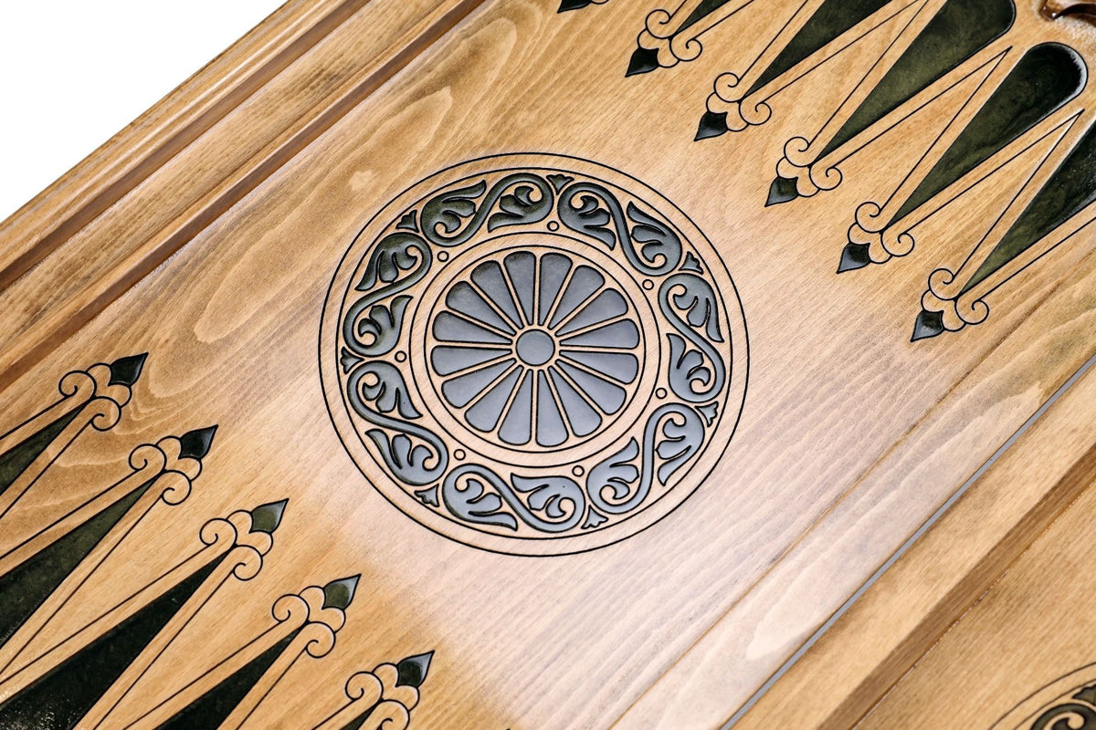 Epoxy Pomegranate Tree Backgammon Set, 60 cm – photo 13