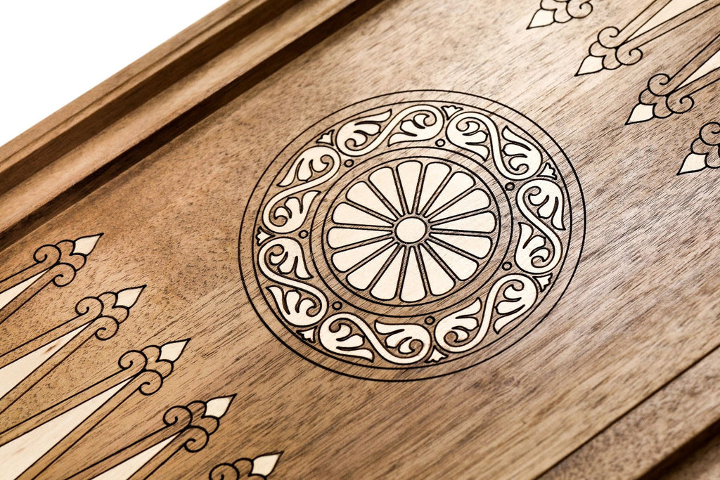 Two-Sided Eternity Backgammon Set with Inlay & Braid, 60 cm – photo 13