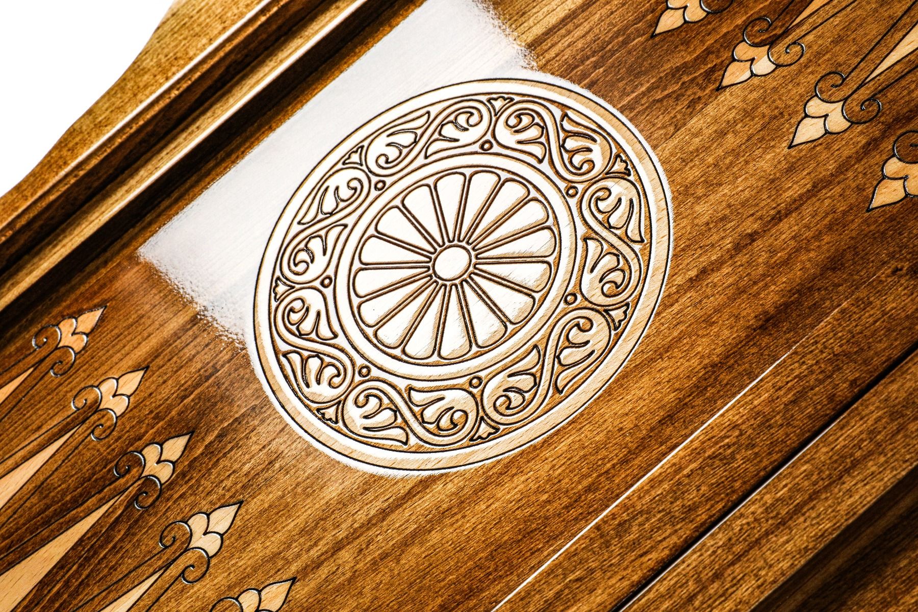 Tatev Backgammon With Copyrighted Mount Ararat Outline. - HrachyaOhanyan Co