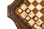 Chess Table with Contour Outline & Carved Legs, 60 cm – photo 6