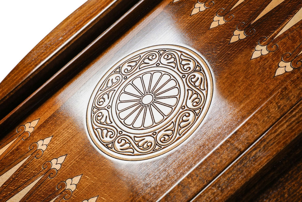 Pomegranate & Grapes Backgammon Set, Contour Outline, 60 cm – photo 13