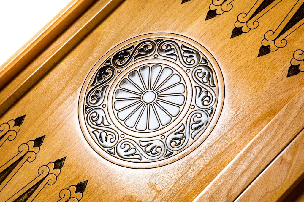 Epoxy Beehives Backgammon Two-Sided Classic - HrachyaOhanyan Co