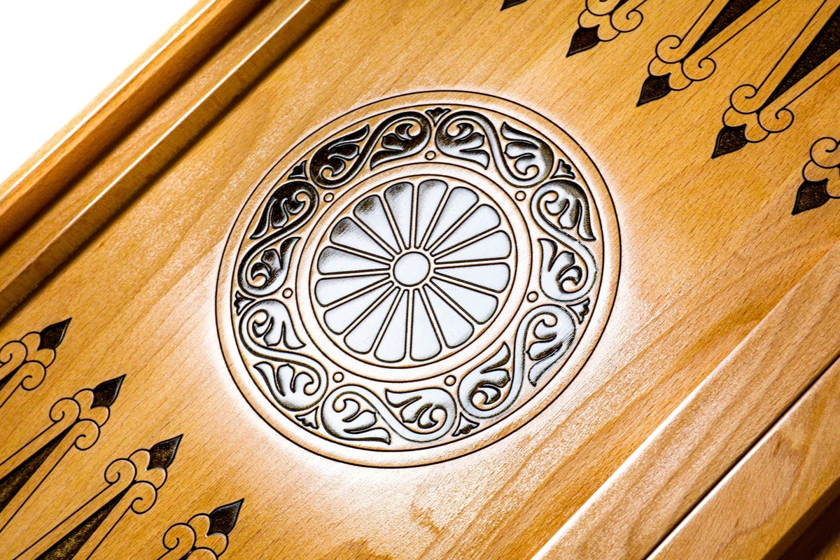 Epoxy Beehives Backgammon Two-Sided Classic - HrachyaOhanyan Co