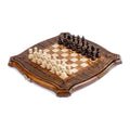 Ornamental Chess-Backgammon With Copyrighted Contour Outline - HrachyaOhanyan Co