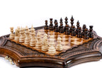Star-Shaped Wooden Chess Set, 30 cm – photo 2