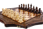 Star-Shaped Wooden Chess Set, 60 cm – photo 2