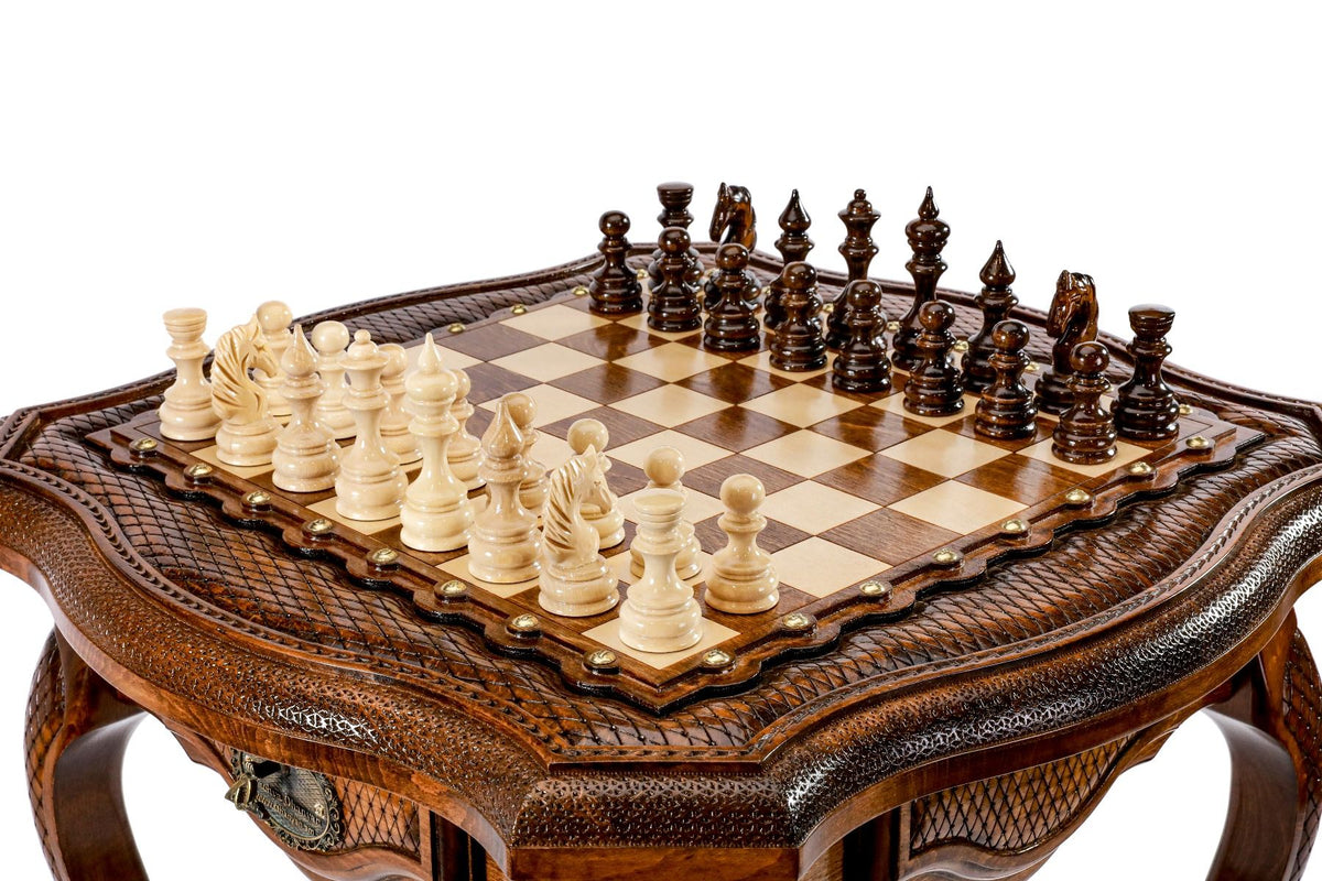 Mesa de ajedrez con contorno perfilado, 60 cm – foto 5