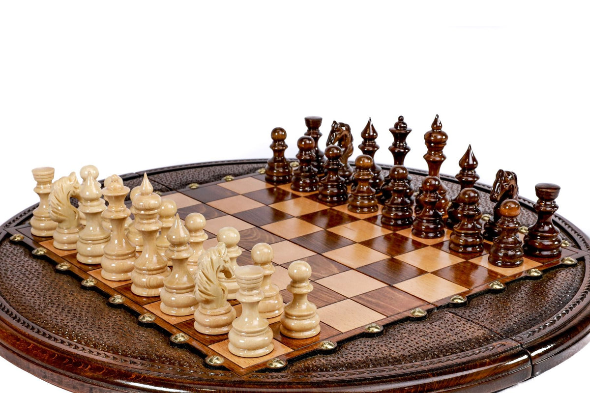 Juego de ajedrez redondo, 50 cm – foto 5