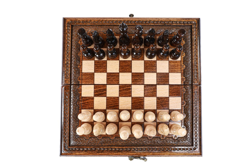 Mini Wooden Chess Set for Kids, 24 cm – photo 5
