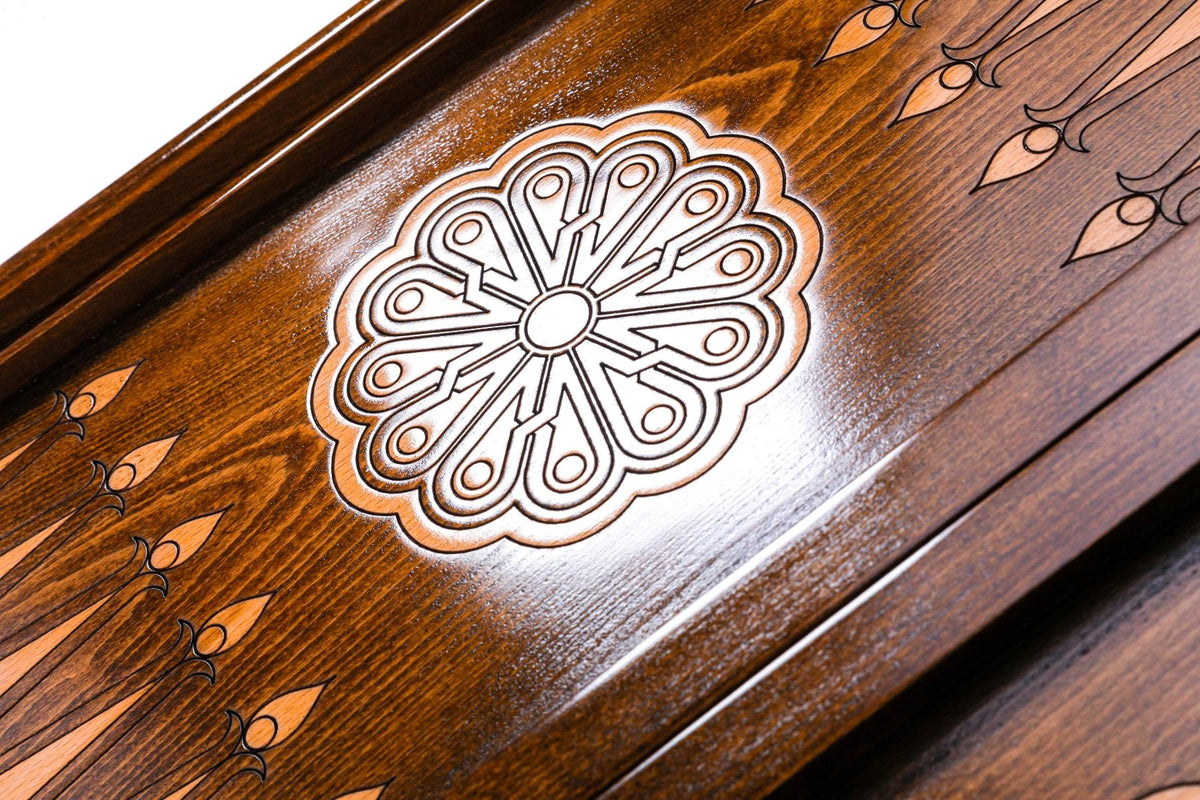 Klassisches ornamentales Backgammon-Set, 60 cm – Foto 13