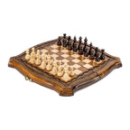 Chess-backgammon with copyrighted contour outline - HrachyaOhanyan Co