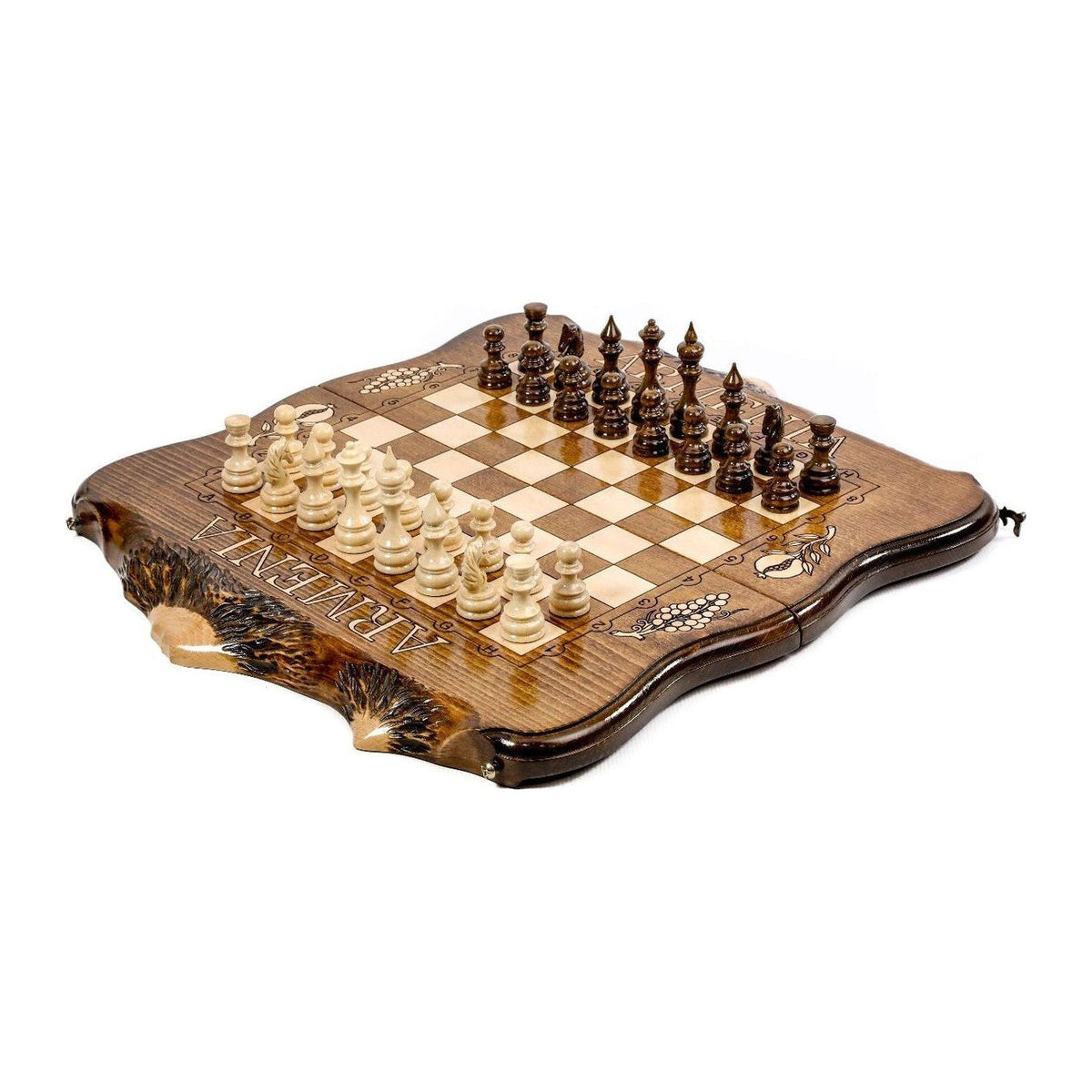 Chess-Backgammon With Copyrighted Mount Ararat Outline - HrachyaOhanyan Co