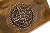 Ornamental Braid Pattern Backgammon With Copyrighted Arch-Style outline - HrachyaOhanyan Co