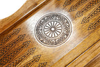 Pomegranate Tree-Epoxy Backgammon With Copyrighted Mount Ararat Outline - HrachyaOhanyan Co