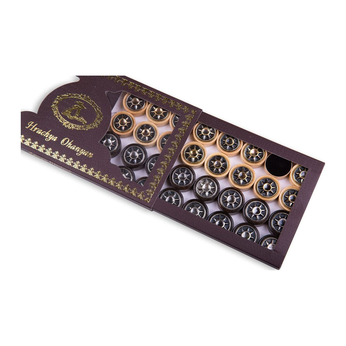 Backgammon Pieces An Octagram - An Eight-Pointed Star - HrachyaOhanyan Co