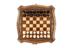 Wooden Travel Chess Set with Contour Outline, 24 cm – photo 6