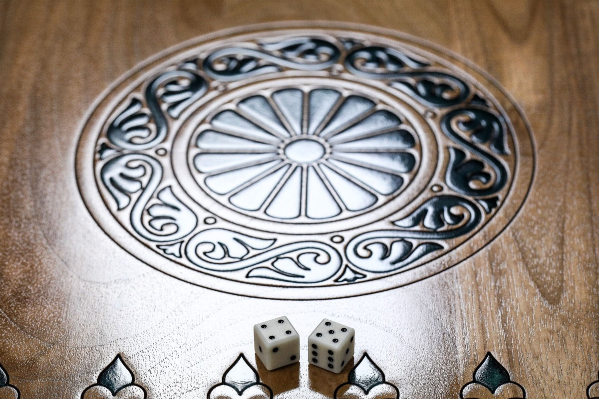 Epoxy Trees Backgammon Two-Sided Classic - HrachyaOhanyan Co