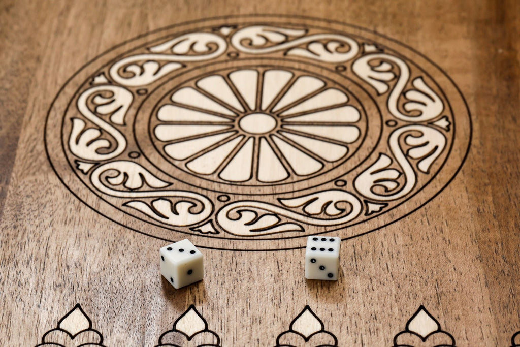 Two-Sided Eternity Backgammon Set with Inlay & Braid, 60 cm – photo 14