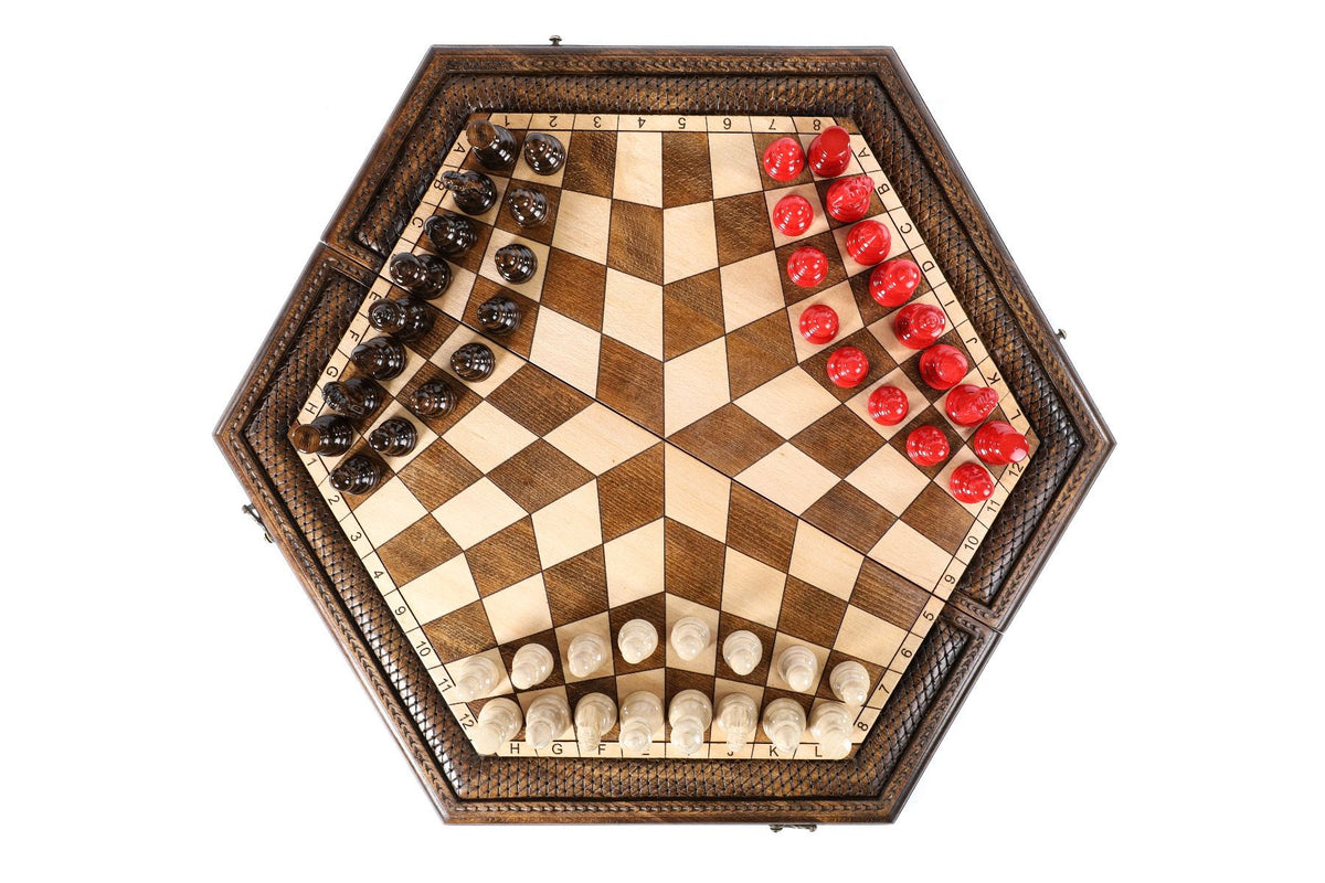 Juego de ajedrez para tres jugadores, 60 cm – foto 2